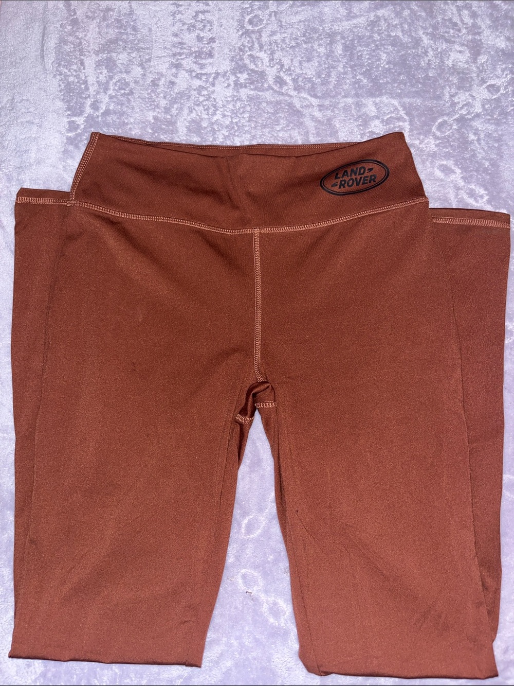 PacSun Rust Brown Athletic Leggings with Logo